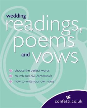 Paperback Wedding Readings, Poems and Vows. Book