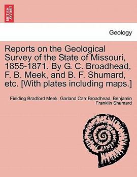 Paperback Reports on the Geological Survey of the State of Missouri, 1855-1871. by G. C. Broadhead, F. B. Meek, and B. F. Shumard, Etc. [With Plates Including M Book