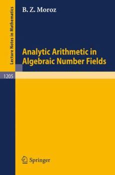 Paperback Analytic Arithmetic in Algebraic Number Fields Book