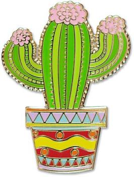 Hardcover Enamel Pin Cactus Book