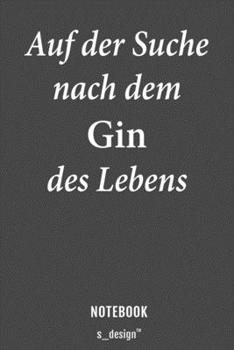Notizbuch für Gin Trinker & Gin Liebhaber / Alkohol / Drink / Drinks Fans: [120 Seiten kariertes blanko Papier] (German Edition)