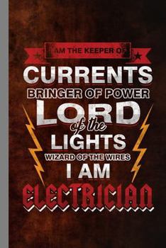 Paperback Electrician: Electrical Gift For Lineman (6x9) Dot Grid Notebook To Write In Book