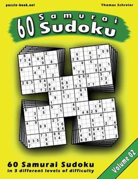 Paperback Samurai Sudoku Puzzle: 100 Sudoku puzzles in 15 different variations, Vol. 2 Book