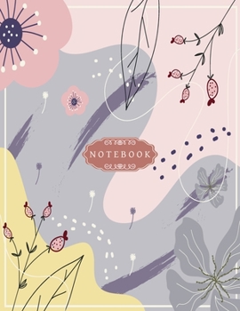Notebook: Beauty Journal and Notebook for Women & Girls: Cute gift for Women and Girls 8.5 x 11 - 110 Line Pages - Journal for work, Notebook, Diary, Composition Book (Garden Flower notebook)