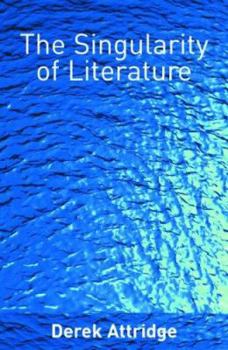 Paperback The Singularity of Literature Book