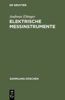 Hardcover Elektrische Meßinstrumente [German] Book