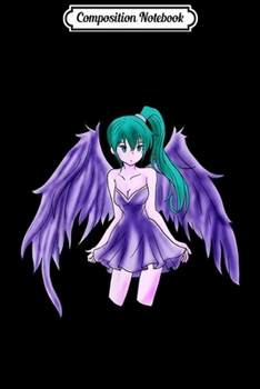 Composition Notebook: Angel Cute Anime Girl Sweet Guardian Sexy Wings Gift Idea Journal/Notebook Blank Lined Ruled 6x9 100 Pages
