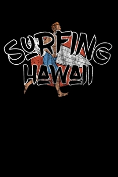Paperback Surfing Hawaii: 6x9 Notebook checkered Book
