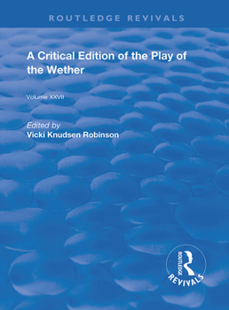 Paperback A Critical Edition of the Play of the Wether Book
