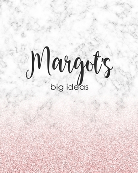 Paperback Margot's Big Ideas: Personalized Notebook - 8x10 Lined Women's Journal Book