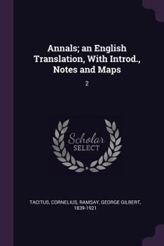 Paperback Annals; an English Translation, With Introd., Notes and Maps: 2 Book