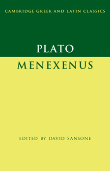 Paperback Plato: Menexenus Book