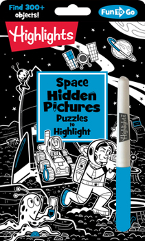 Paperback Space Hidden Pictures Puzzles to Highlight: Space-Themed Hidden Pictures Activity Book for Kids with Neon Highlighter Puzzles Book
