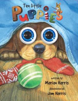 Board book Ten Little Puppies Book