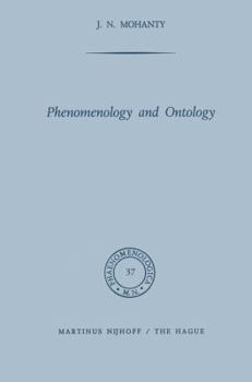 Paperback Phenomenology and Ontology Book