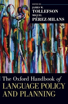 Hardcover Oxford Handbook of Language Policy and Planning Book