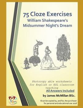 Paperback 75 Cloze Exercises William Shakespeare's Midsummer Night's Dream Book