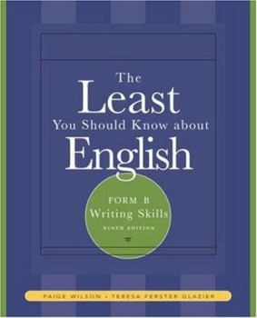 Paperback The Least You Should Know about English: Form B Writing Skills Book