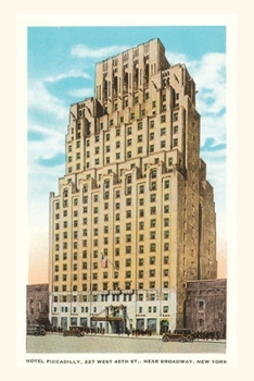 Paperback Vintage Journal Hotel Piccadilly, New York City Book