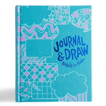 Imitation Leather CSB Journal and Draw Bible for Kids, Teal Leathertouch Over Board Book