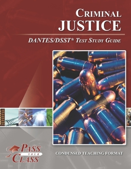 Paperback Criminal Justice DANTES/DSST Test Study Guide Book