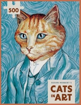 Cats in Art: Van Gogh Self-Portrait: 500-Piece Jigsaw Puzzle