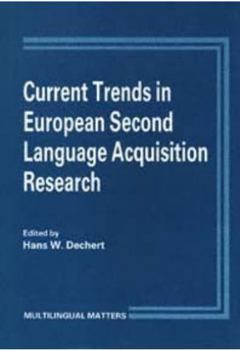 Paperback Current Trends in European Second Language Research Book