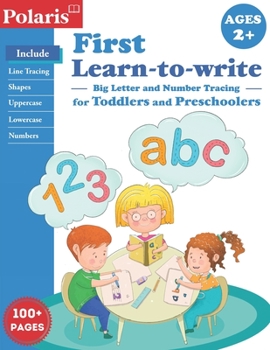 Paperback Big Letter Tracing: First learn to write tracing for toddlers and preschoolers with Pen Control, Line Tracing, Letters, Numbers, Shapes an Book