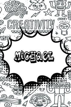 Paperback Michael: Personalized Doodle Isometric Dot Paper Notebook Featuring 120 Pages 6x9 Book