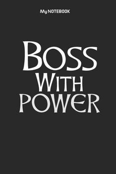 Boss With POWER: Ruled Lovely Copy Book, SOFT Cover Girls Kids Elementary School Supplies Student Teacher Daily Creative Writing Journal, 100 Pages