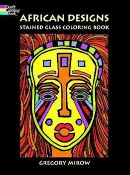 Paperback African Designs Stained Glass Coloring Book