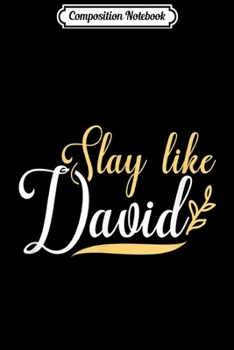 Paperback Composition Notebook: Slay Like David Bible Christianity Journal/Notebook Blank Lined Ruled 6x9 100 Pages Book