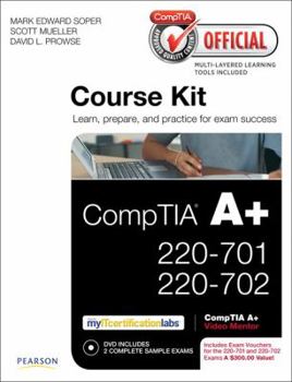 Paperback CompTIA Official Academic Course Kit: CompTIA A+ 220-701 and 220-702 , With Voucher Book
