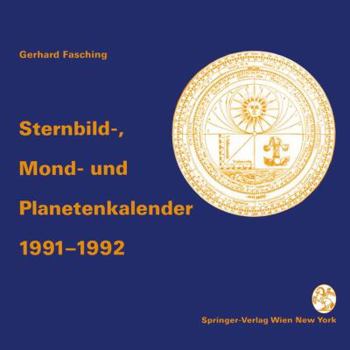 Paperback Sternbild-, Mond- Und Planetenkalender 1991-1992 [German] Book