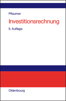 Hardcover Investitionsrechnung [German] Book