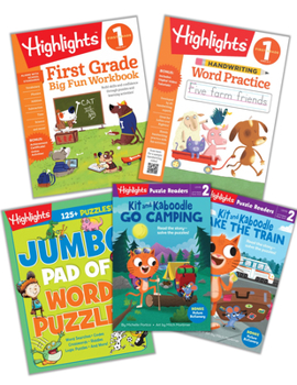 Paperback First Grade Learning Fun Bundle Book