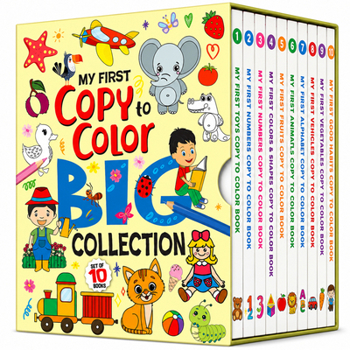 Copy to color Big Collection Set Of 10 Books (Coloring Book)