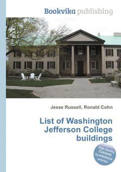 Paperback List of Washington Jefferson College Buildings Book