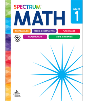 Paperback Spectrum Math Workbook, Grade 1 Book