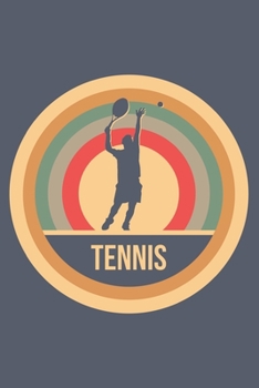 Tennis: Retro Vintage Notebook 6 x 9 Dotted Dot Grid Journal Gift for Tennis Players And Tennis Lovers (108 Pages)