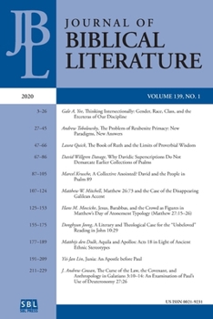 Paperback Journal of Biblical Literature 139.1 (2020) Book