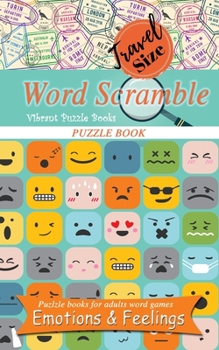 Paperback Travel size word scramble puzzle book: Puzzle books for adults word games Book
