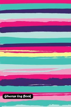 Paperback Glucose Log Book: Stripe Play Cover Book