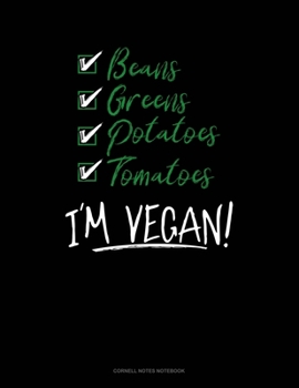 Paperback I'm Vegan!: Cornell Notes Notebook Book