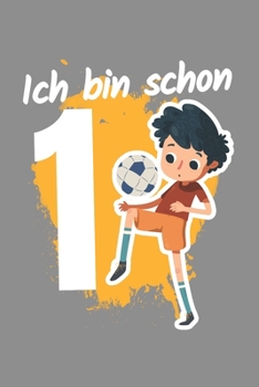 Notizbuch A5 (6X9zoll) Kariert 120 Seiten: Fußball 1. Geburtstag Geschenk Jungen 1 Jahr Mannschaft (German Edition)
