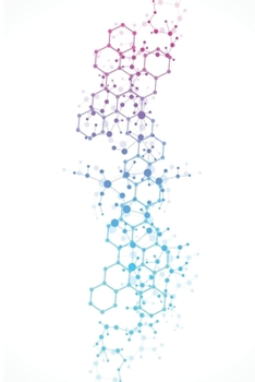 Paperback Helix Structure: Journal featuring 100 lined pages with a helix on the front and back covers, perfect for those who love science, schoo Book
