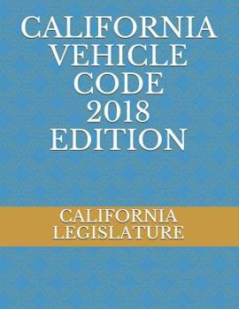 Paperback California Vehicle Code 2018 Edition Book