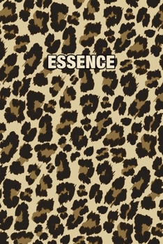 Paperback Essence: Personalized Notebook - Leopard Print (Animal Pattern). Blank College Ruled (Lined) Journal for Notes, Journaling, Dia Book