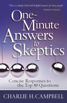 Paperback One-Minute Answers to Skeptics Book