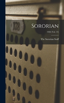 Hardcover Sororian; 1926 (vol. 13) Book